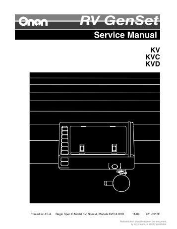 Onan 12500 Manual